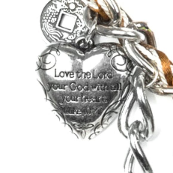 NWT Charmed I Am Sure brown charm necklace set - Picture 4 of 5